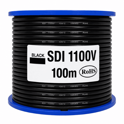 ELECTRA 10MM2 BLACK SDI CABLE 100M SDI1100V