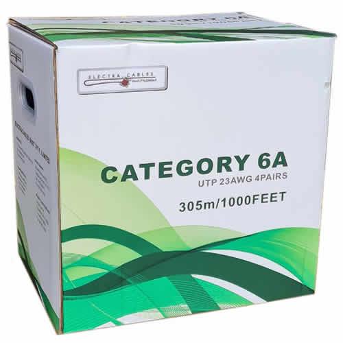 ELECTRA CAT6A BLUE 23AWG DATA CABLE 305M CAT6A-BOXBLU