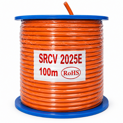 Electra 2.5mm² 2 Core + Earth Orange Circular Cable 100m SRCV2025E