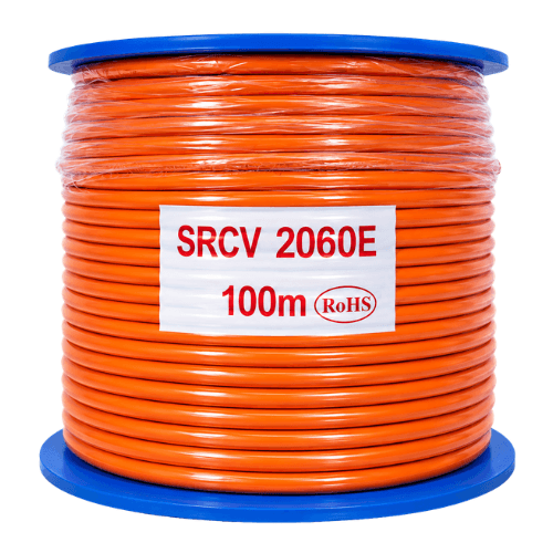 Electra 6mm² 2 Core + Earth Orange Circular Cable 100m SRCV2060E