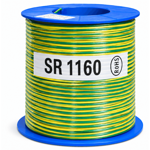 Electra 16mm² Green/Yellow Earth Building Wire, 100m Roll SR1160-GY