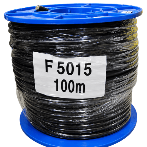 Electra 1.5mm² 4C+E Black Flexible Electrical Cable, 100m Roll F5015