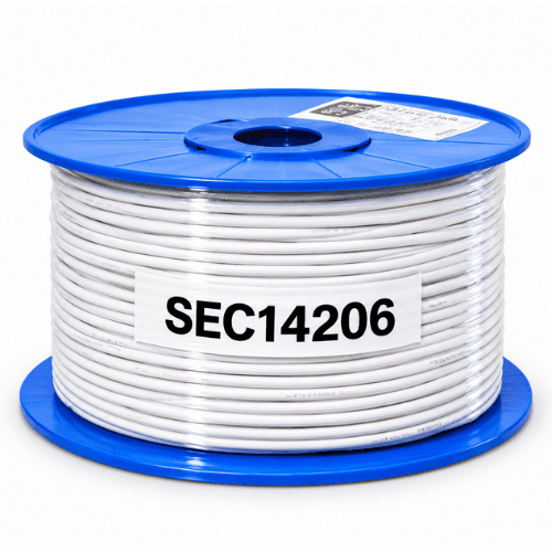 Electra 0.44mm² 6 Core Security Alarm Cable, 100m Roll SEC14206