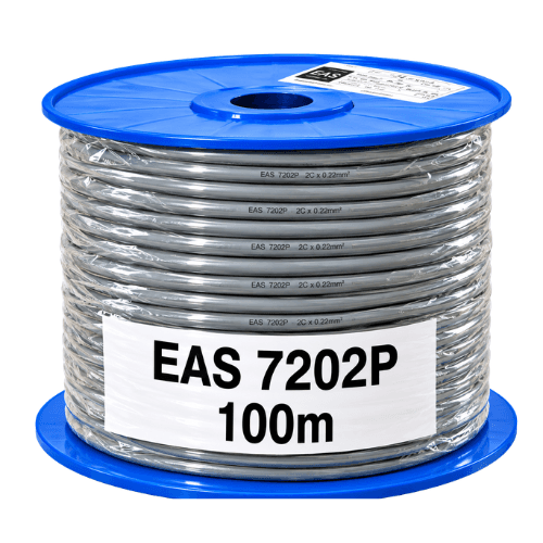 Electra 0.22mm² 2 Pair Screened Data Cable, 100m Roll EAS7202P