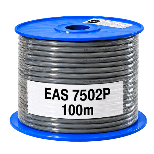Electra 1.5mm² 2 Core Shielded Data Cable, 100m Roll EAS7502P