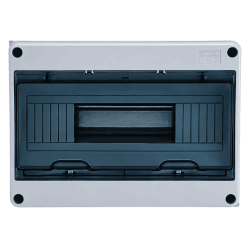 NEXE 12 WAY IP65 WEATHER PROTECTED DISTRIBUTION BOX WITH LINK
