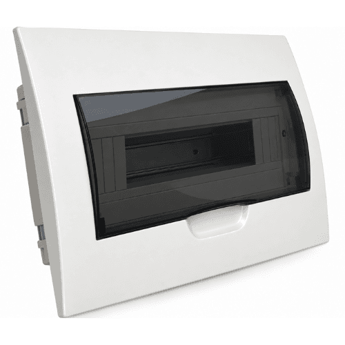 NEXE 8 Way Flush Mount Distribution Box with Link IP40 NXFMDBL8