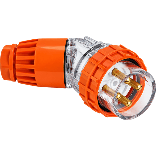 NEXE 4 PIN 20A ROUND ANGLED INDUSTRIAL PLUG 66PA420