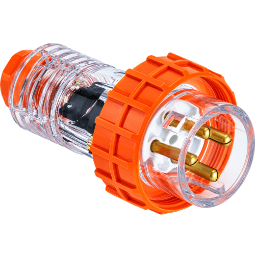 NEXE 4 PIN 40A ROUND STRAIGHT INDUSTRIAL PLUG 66P440