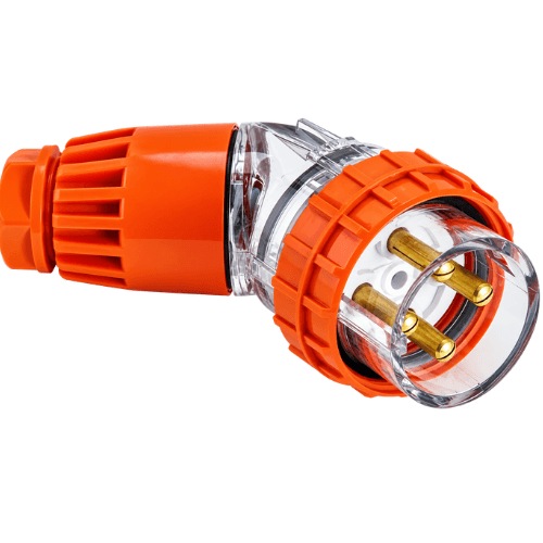 NEXE 4 PIN 40A ROUND ANGLED INDUSTRIAL PLUG 66PA440