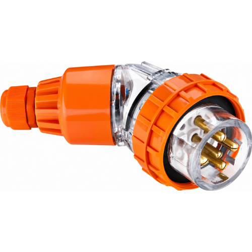 NEXE 5 PIN 20A ROUND ANGLED INDUSTRIAL PLUG 66PA520