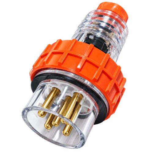 NEXE 5 PIN 40A ROUND STRAIGHT INDUSTRIAL PLUG 66P540