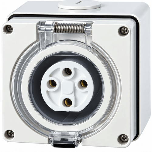 NEXE 4 PIN 32A ROUND SOCKET OUTLET 66SO432