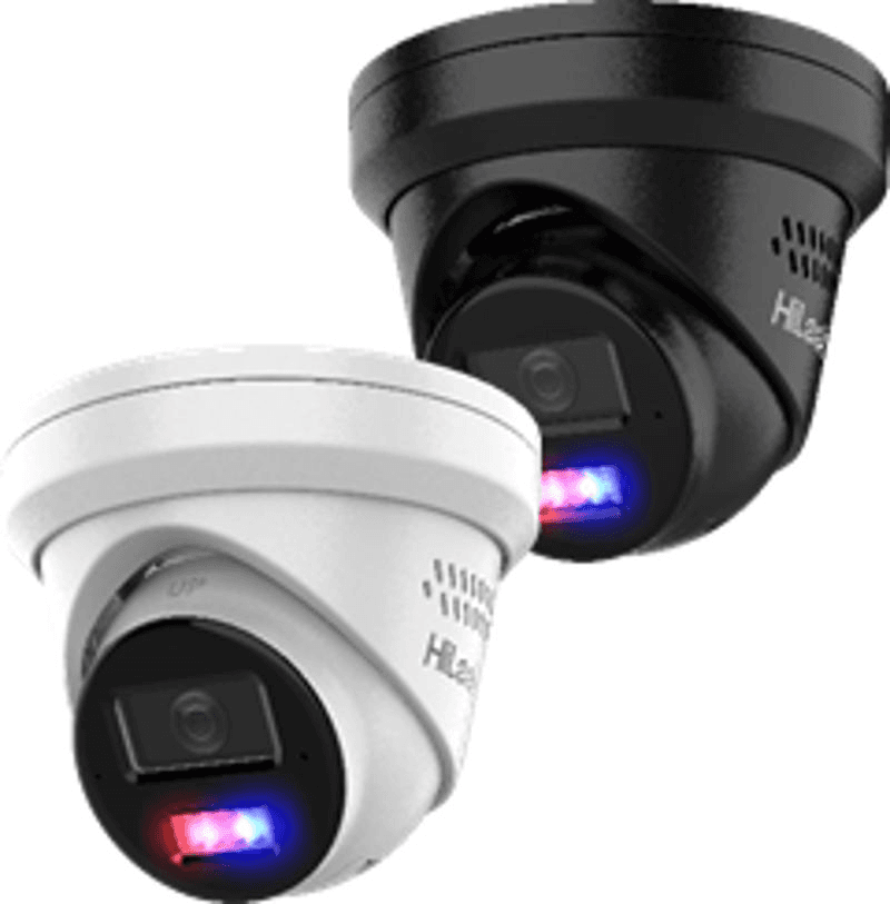 HILOOK 8MP ACTIVE COLOUR DETERRENCE CAMERA WITH BLUE AND RED STROBE AUDIO IPC-T289H-MU/SL