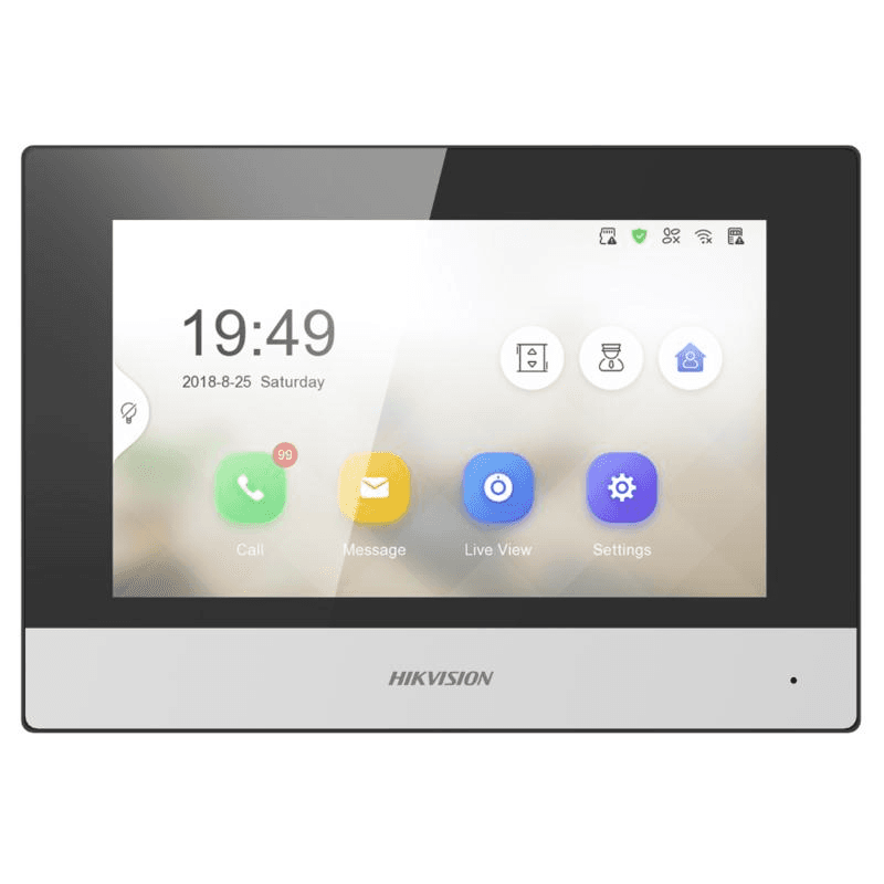 Hikvision DS-KH6320-WTE1 Gen2 7″ IP Indoor Station with Wi-Fi, Video Intercom Monitor