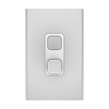 CLIPSAL ICONIC STYL SILVER 45A COOKER SWITCH SKIN ONLY S3041/45C-SV