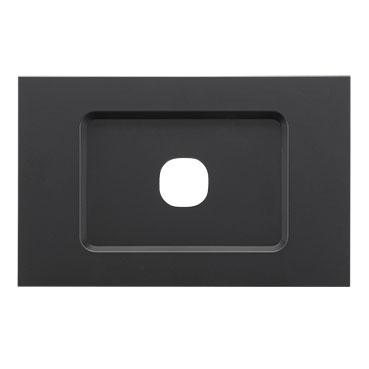 CLIPSAL SATURN ZEN BLACK 1 GANG GRID PLATE Z4031VH-ZB