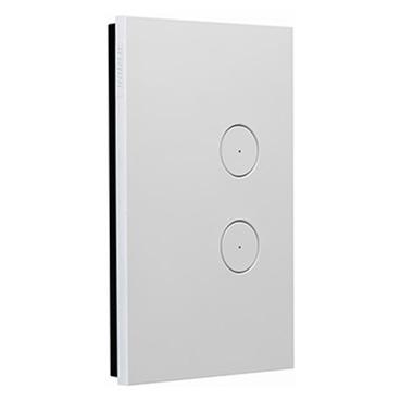 CLIPSAL SATURN ZEN WHITE 2 GANG PUSHBUTTON LED SWITCH Z4062PBL-ZW