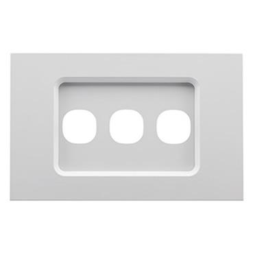 CLIPSAL SATURN ZEN WHITE 3 GANG GRID PLATE Z4033VH-ZW