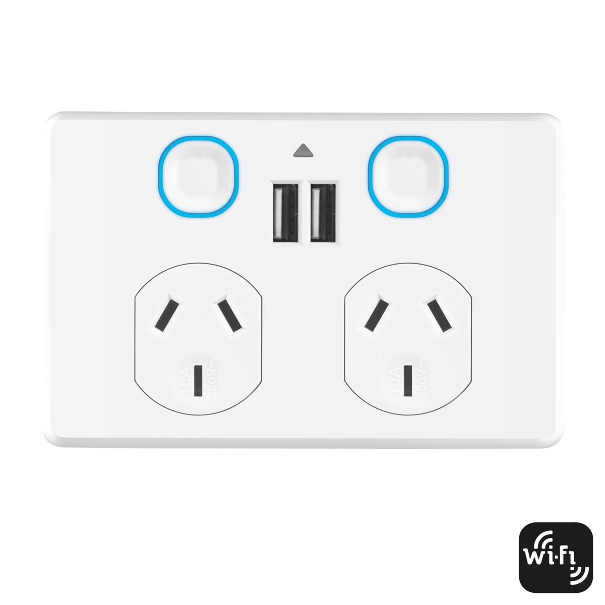MERCATOR IKUU WI-FI 10A DOUBLE POWERPOINT WITH USB SPPUSB02G-WIFI