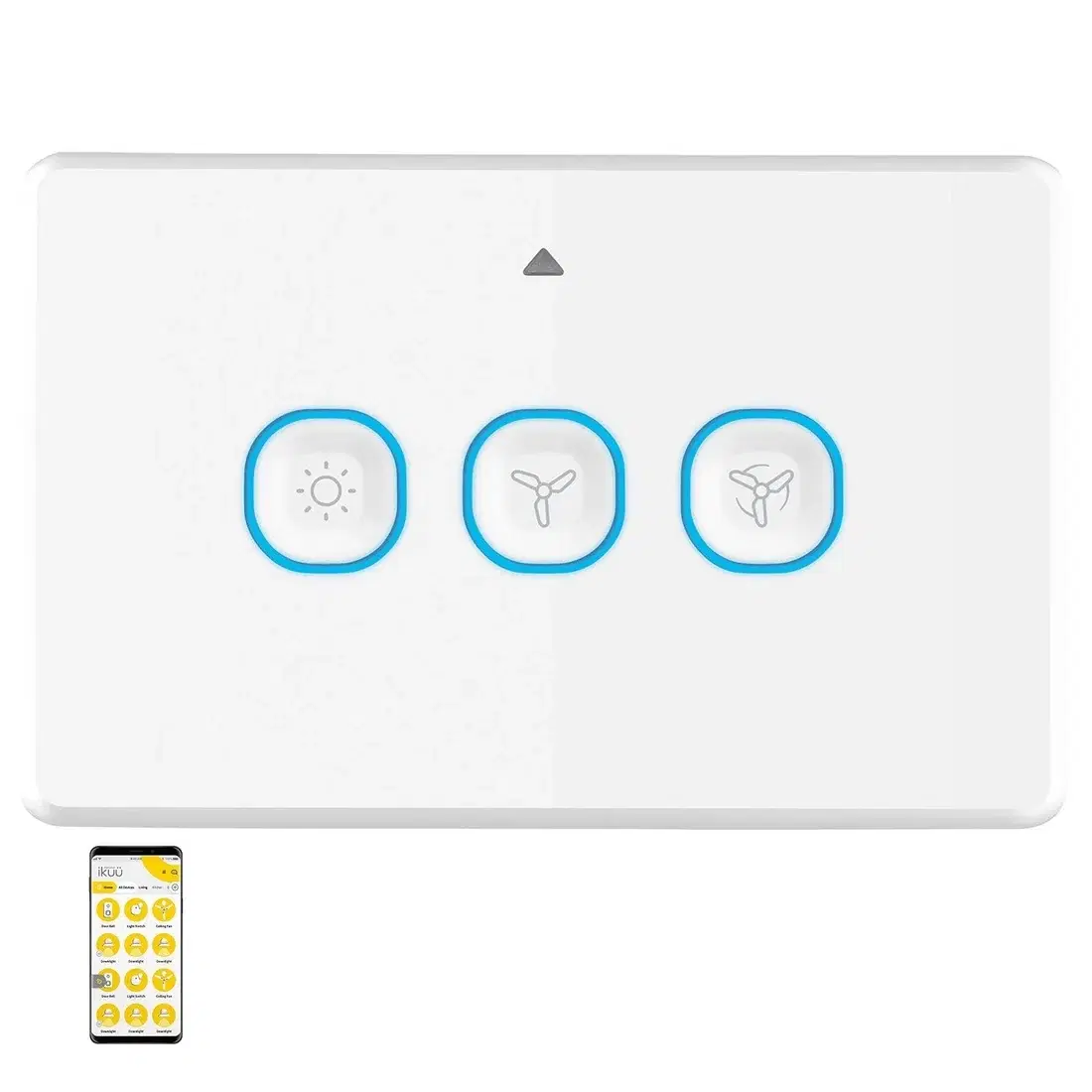 MERCATOR IKUU WI-FI AC FAN CONTROLLER WITH LIGHT SWITCH SSWF01G-WIFI