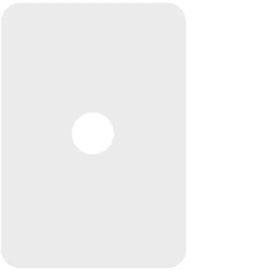 HAGER ALLURE 1 GANG MATT WHITE GRID PLATE WBHSP1-MW