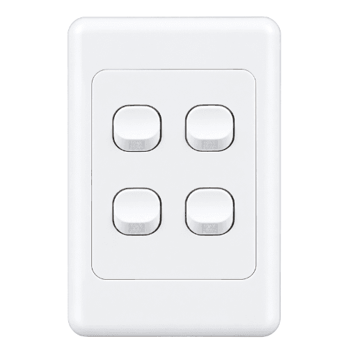 ELCOPO 4 GANG VERTICAL SWITCH WS4V
