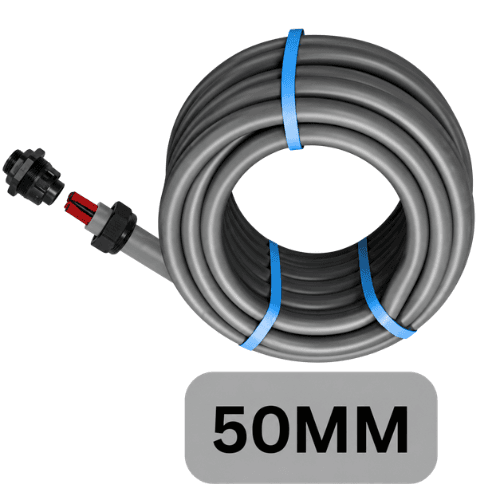 ALCO 50MM PVC FLEXIBLE GREY CONDUIT HOSE 10 METER ALCDFC5010