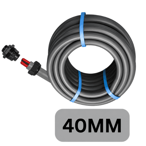 ALCO 40MM PVC FLEXIBLE GREY CONDUIT HOSE 10 METER ALCDFC4015