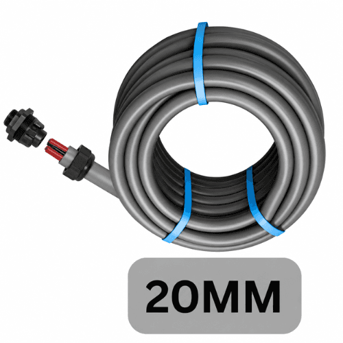 ALCO 20MM PVC FLEXIBLE GREY CONDUIT HOSE 15 METER ALCDFC2015