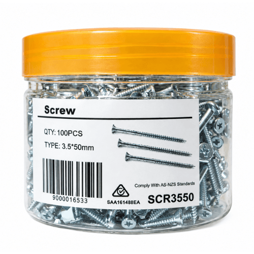 SCREW 3.5*50MM 100PCS SCR3550
