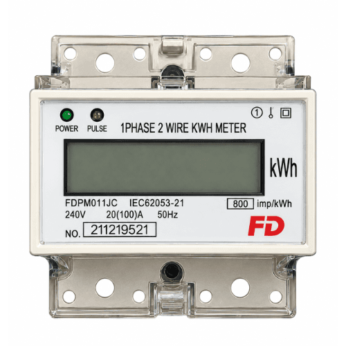 FD 1 PHASE 2 WIRE ELECTRONIC KWH METER FDPM011JC
