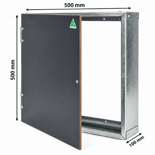EVO ELECTRIC 500H X 500W X 100D PANEL AND SURROUND EEPS500