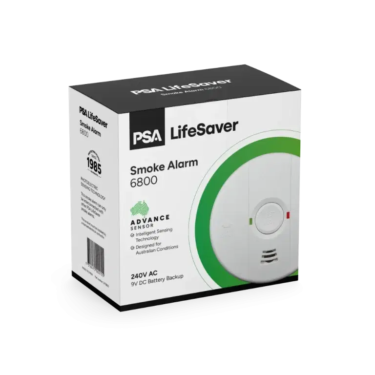 PSA LIFESAVER MAINS POWERED 240V AC WITH 9V DC BATTERY BACKUP LIF6800