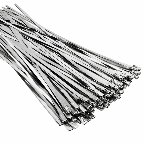 SOLAR STAINLESS STEEL METAL CABLE TIES 4.8X300 100PK SSSTCT