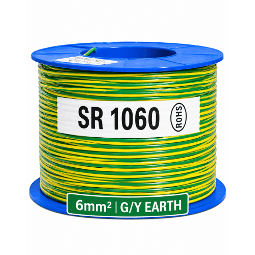 ELECTRA 6MM² GREEN/YELLOW EARTH CABLE 100M SR1060-SOLAR