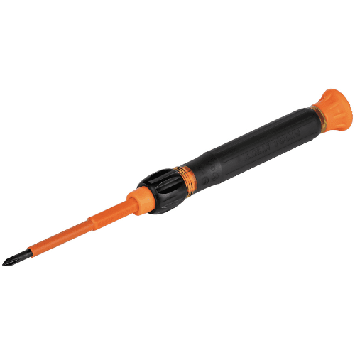 KLEIN TOOLS 2-IN-1 INSULATED PHILLIPS/SLOTTED ELECTRONICS SCREWDRIVER