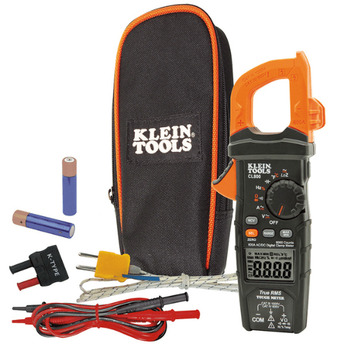KLEIN TOOLS 600A AC/DC TRMS DIGITAL CLAMP METER (CL800)