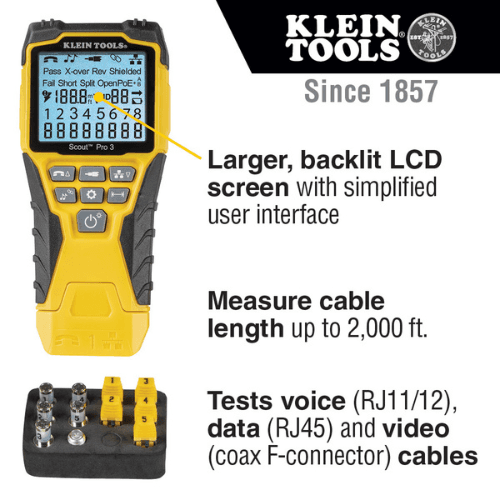 KLEIN TOOLS SCOUT™ PRO 3 TESTER KIT (VDV501-851)