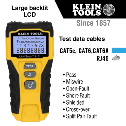 KLEIN TOOLS LAN SCOUT™ JR. 2 DATA CABLE TESTER (VDV526-200)