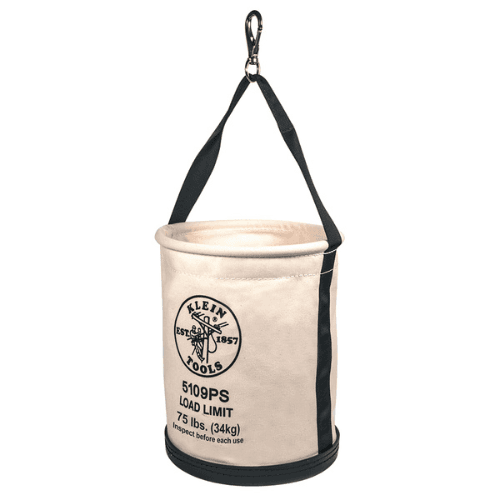 KLEIN TOOLS 30.5CM (12") SWIVEL SNAP CANVAS BUCKET (5109PS)
