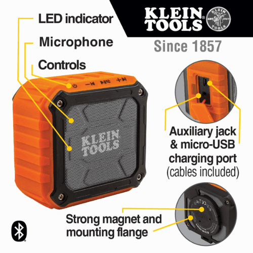 KLEIN TOOLS WIRELESS JOBSITE SPEAKER AEPJS1