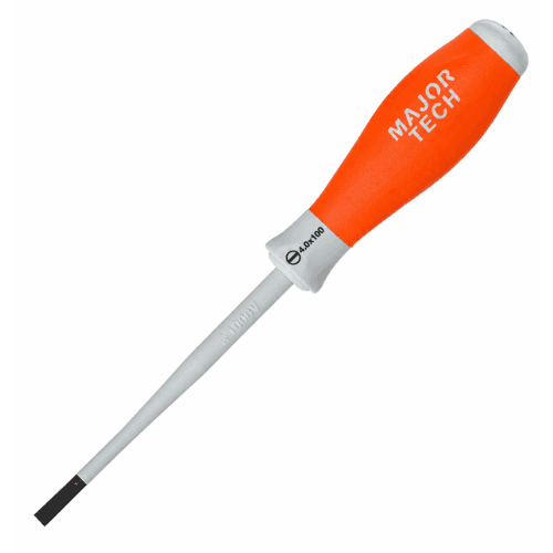 MAJOR TECH 4MM FLAT 1000V AC/1500V DC SLIMLINE INSULATED SCREWDRIVER KTK04S40