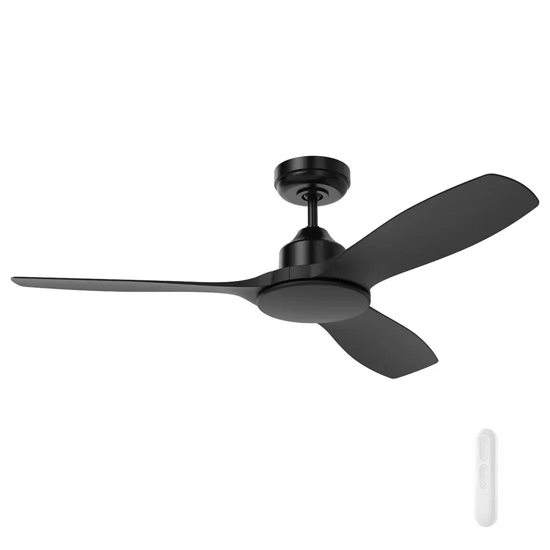 MERCATOR RAPTOR SMALL BLACK 122CM DC CEILING FAN WITH REMOTE FC970123BK