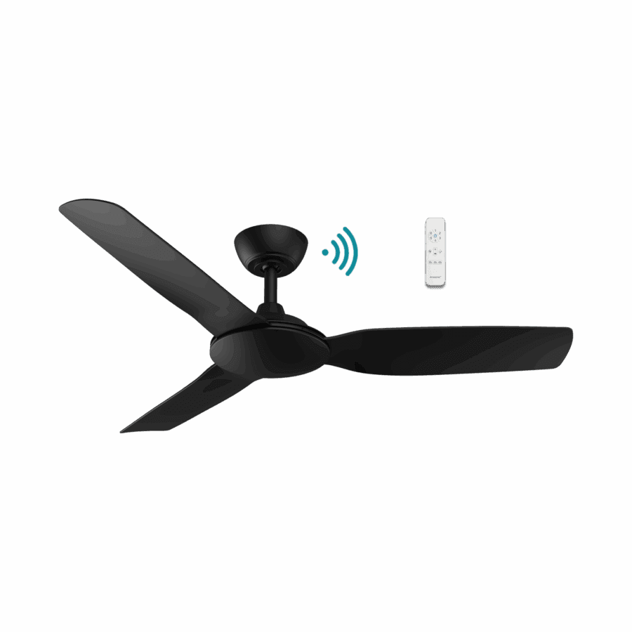 MARTEC VIPER DC 3 BLADE MATT BLACK 52″ SMART WI-FI CEILING FAN WITH REMOTE MVDC133M