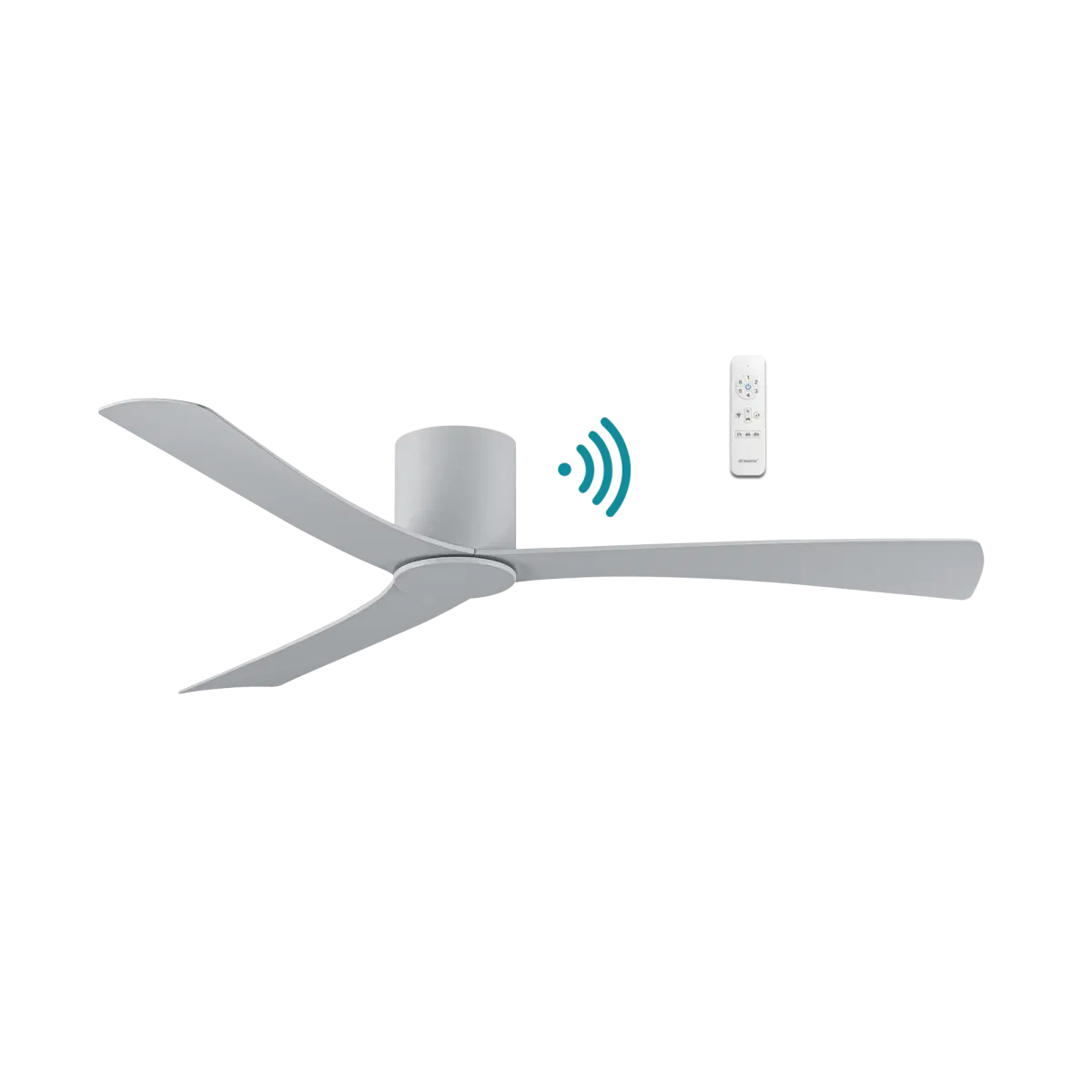 MARTEC METRO DC 52″ MATT WHITE WI-FI SMART CEILING FAN WITH REMOTE MDCM133W