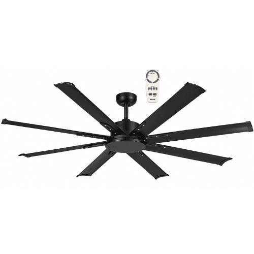 Martec Albatross Mini 65″ DC Ceiling Fan, Matt Black with Remote Control MAF168MR