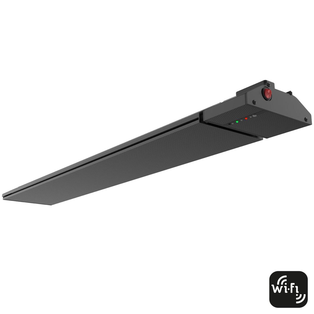 Mercator iKUU 1800W WiFi Alfresco Strip Heater with Remote, Black SHO122BLK-WIFI