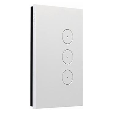CLIPSAL SATURN ZEN WHITE 3 GANG PUSHBUTTON LED SWITCH Z4063PBL-ZW
