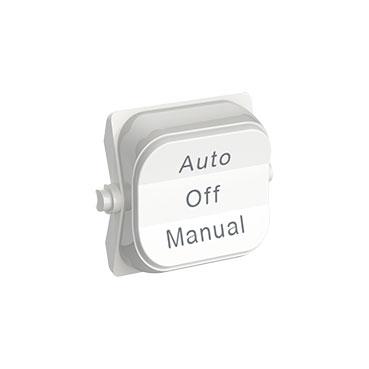 CLIPSAL ICONIC VIVID WHITE ROCKER TOGGLE AUTO-OFF-MANUALW 49MLBL-VW